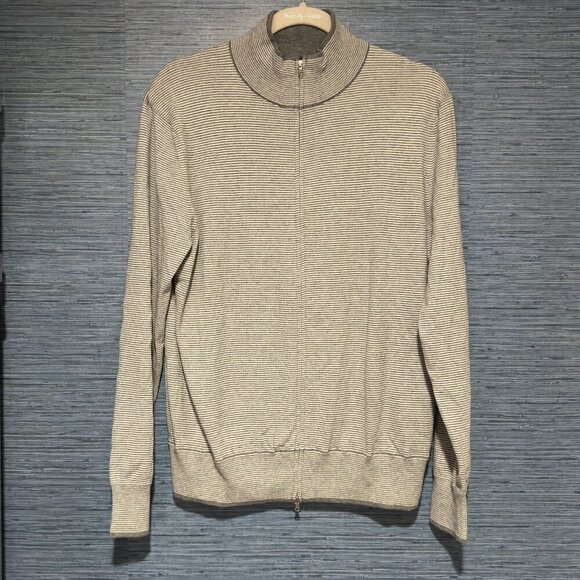 The Men's Store Bloomingdale's Cashmere Sweater Size M Zip Front Cardigan - Picture 1 of 6